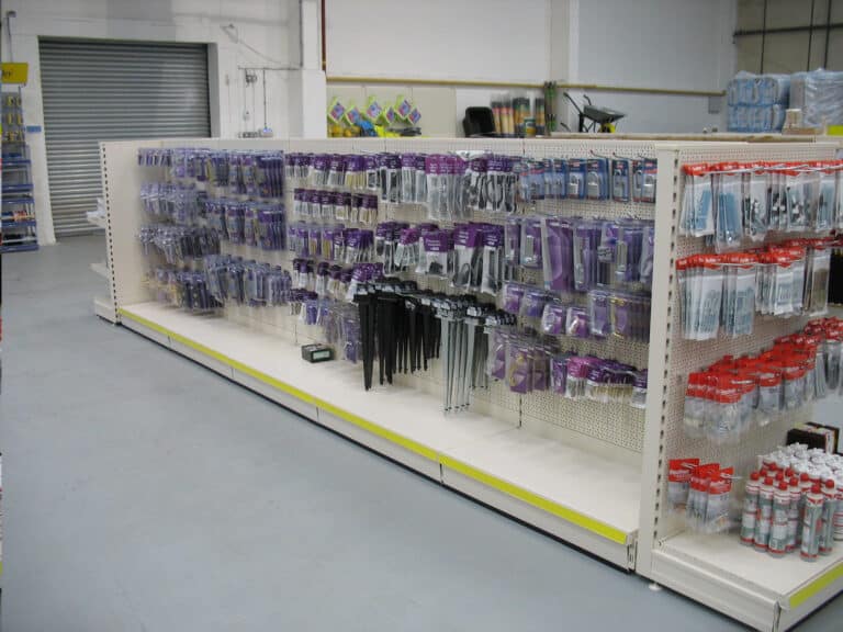 Gondola Shelving Sytems by S.E.M.CO – UK Suppliers of heavy-duty warehouse and Yard Racking