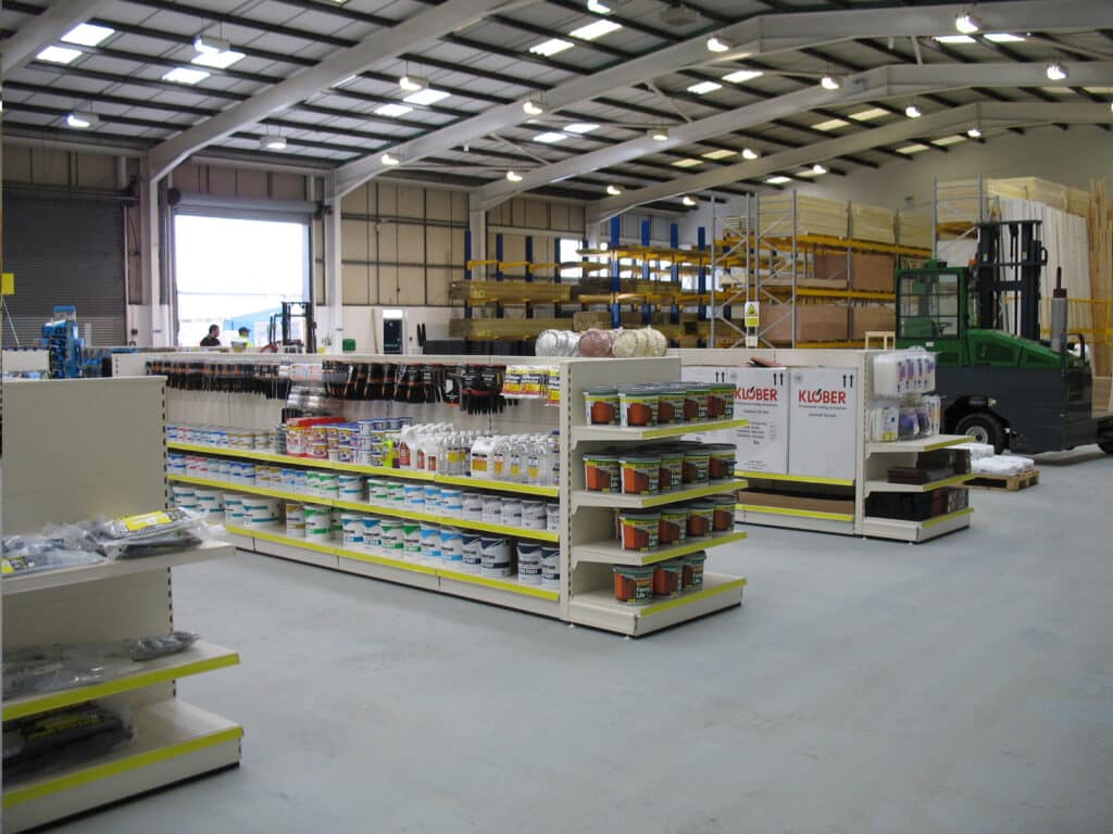 Gondola Shelving Sytems by S.E.M.CO – UK Suppliers of heavy-duty warehouse and Yard Racking