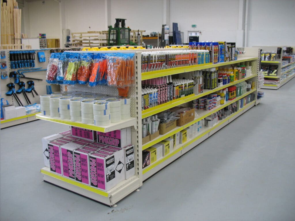 Gondola Shelving Sytems by S.E.M.CO – UK Suppliers of heavy-duty warehouse and Yard Racking